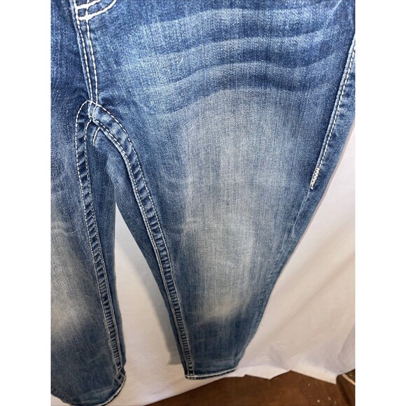 Vigoss Women’s Capri Jeans Size 30x27 Blue Rodeo Cowgirl Western - Picture 7 of 12